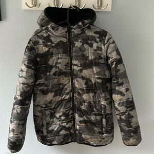 Reversible Lands End puffer boys XL 14-16